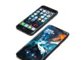 two black smartphones