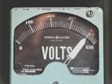 gray GE volt meter at 414